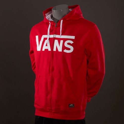 Vans Classic Zip Hoodie Reinvent Red-White for Men